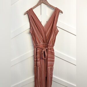 Monteau Terracotta and White Patterned Garment